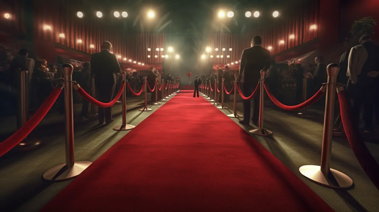 Red carpet at a premiere event, representing the significance and celebration of executing a trust deed.